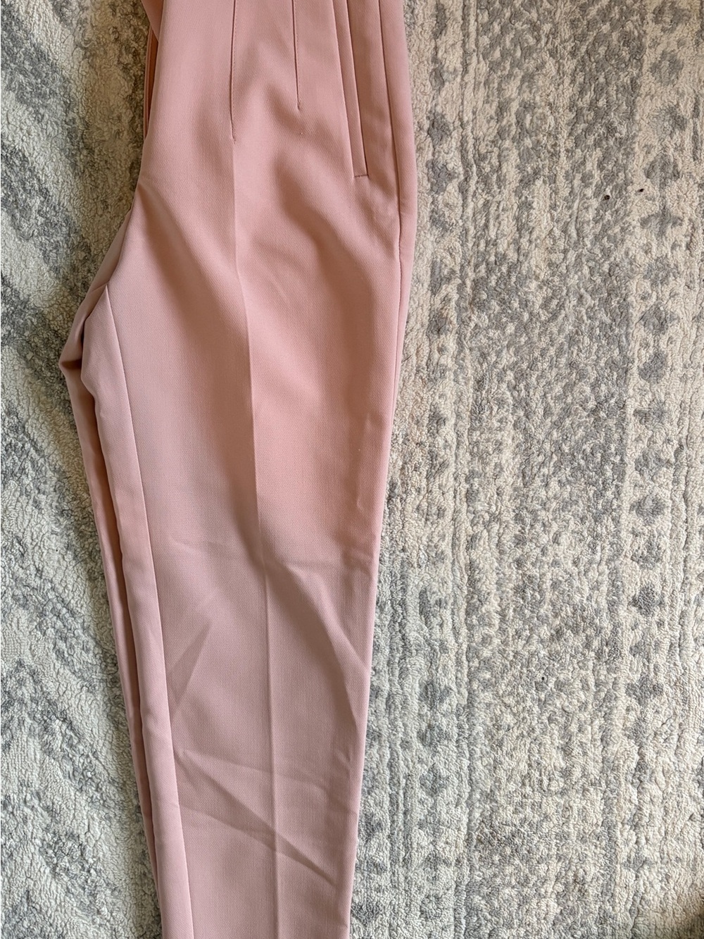Zara Blush Pink Straight Leg Pants